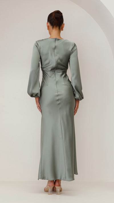 Load image into Gallery viewer, Brigitte Maxi Dress - Green - Billy J
