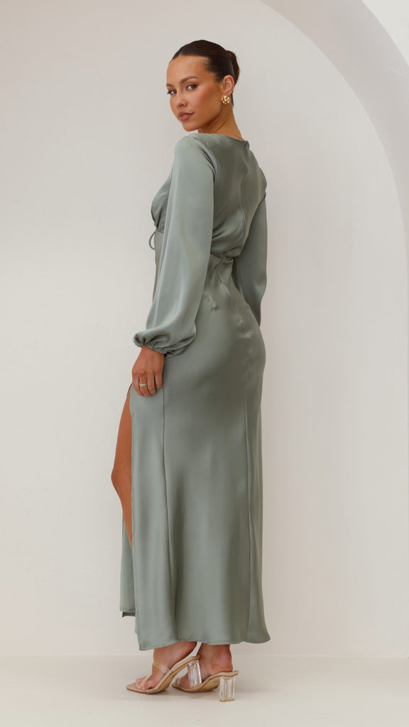 Brigitte Maxi Dress - Green - Billy J