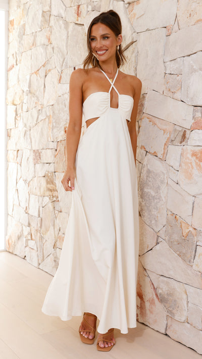 Load image into Gallery viewer, Faya Maxi Dress - Butter - Billy J
