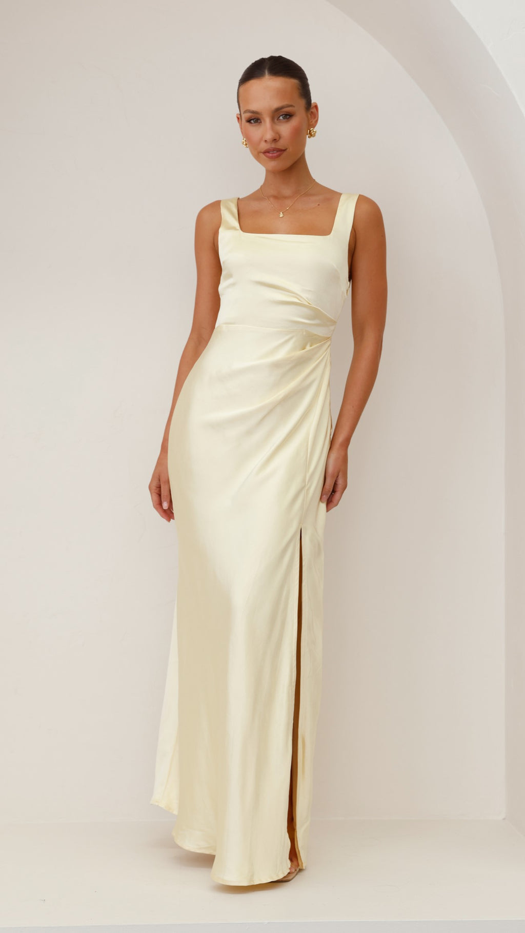 Alaria Maxi Dress - Yellow - Billy J