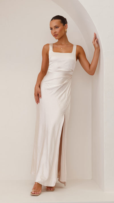 Load image into Gallery viewer, Alaria Maxi Dress - Champagne - Billy J
