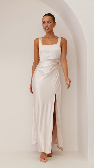 Load image into Gallery viewer, Alaria Maxi Dress - Champagne - Billy J
