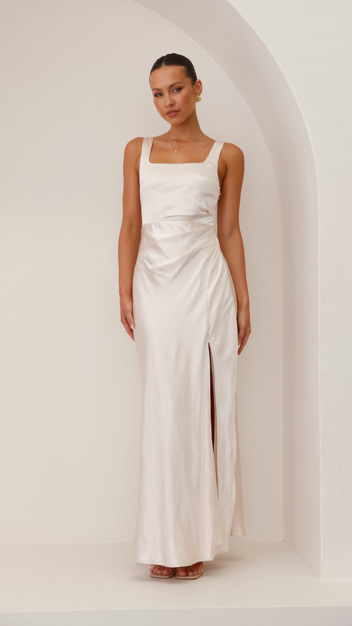 Alaria Maxi Dress - Champagne - Billy J