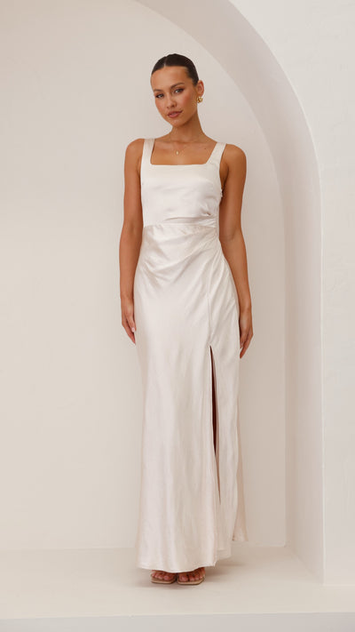 Load image into Gallery viewer, Alaria Maxi Dress - Champagne - Billy J
