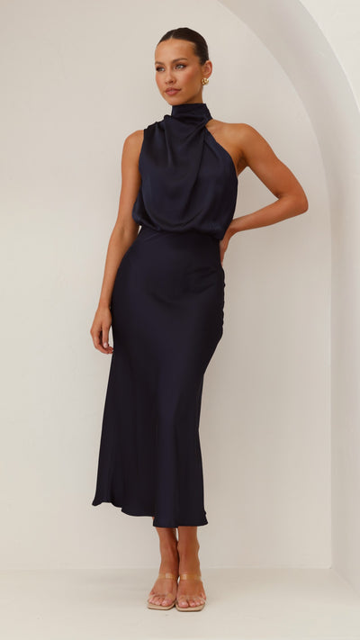 Load image into Gallery viewer, Esther Maxi Dress - Navy - Billy J
