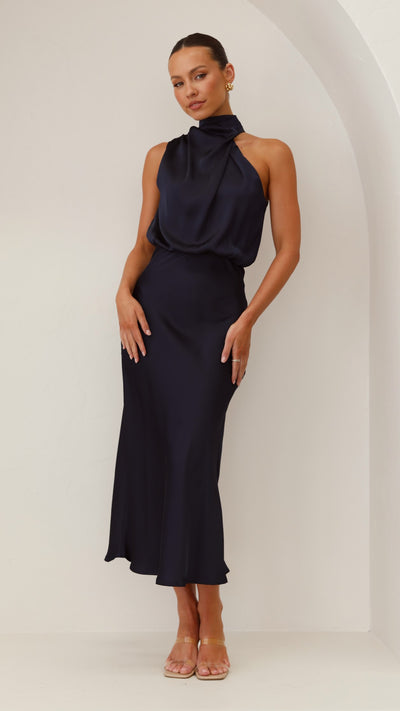 Load image into Gallery viewer, Esther Maxi Dress - Navy - Billy J
