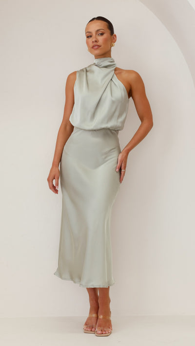 Load image into Gallery viewer, Esther Maxi Dress - Olive - Billy J
