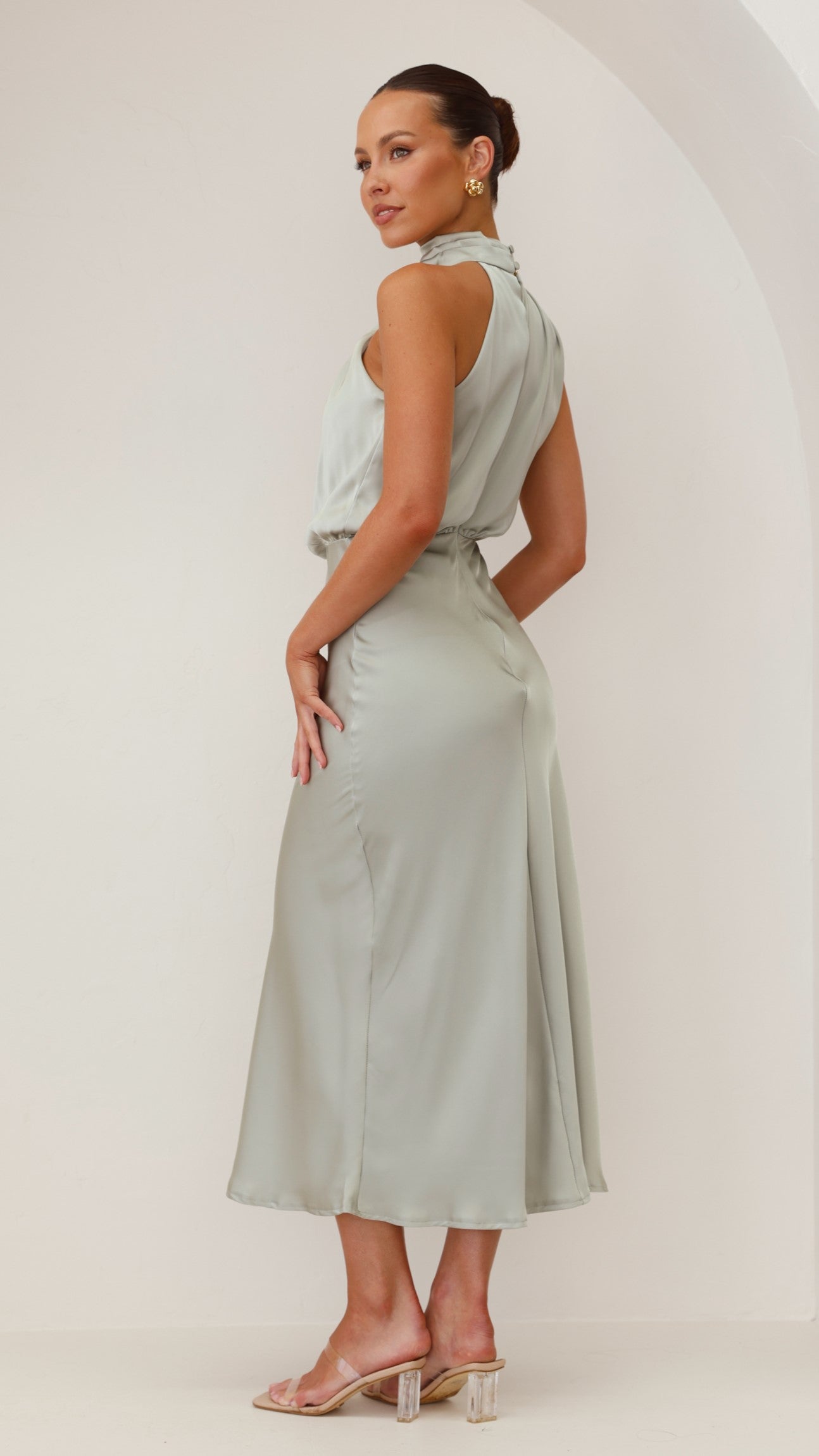 Esther Maxi Dress - Olive - Billy J