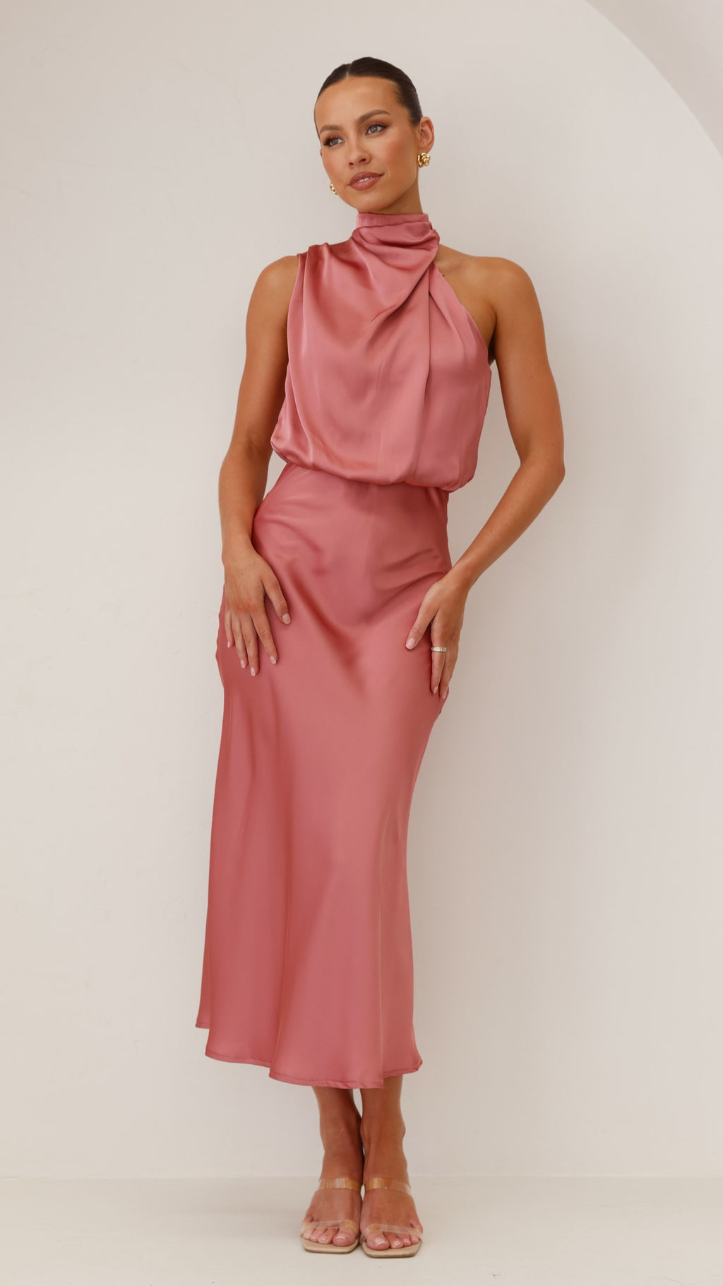 Esther Maxi Dress - Baked Rose - Billy J