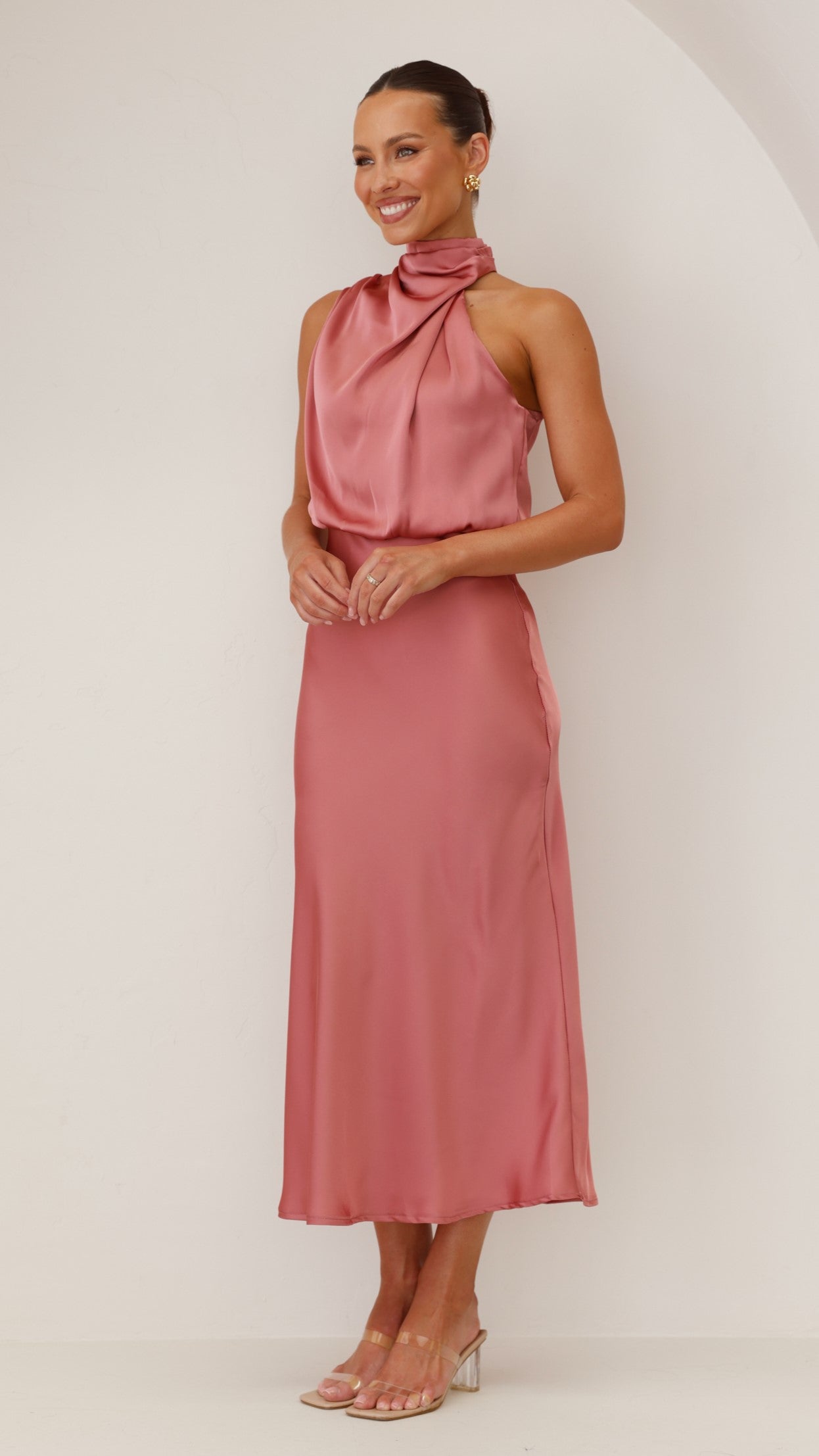 Esther Maxi Dress - Baked Rose - Billy J