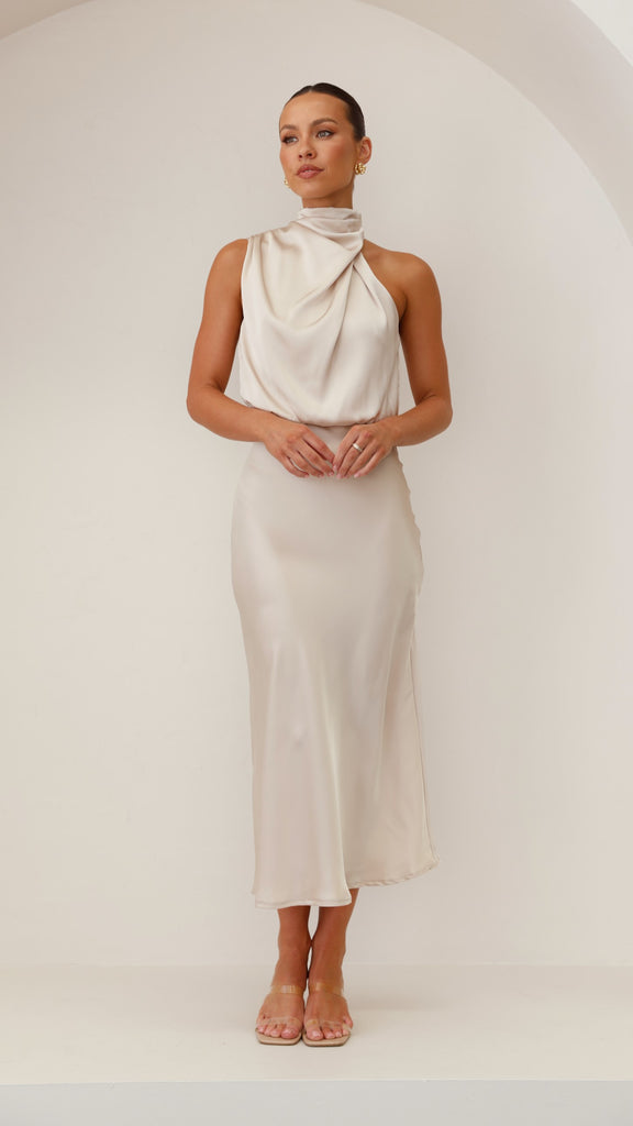 Esther Maxi Dress - Champagne - Billy J