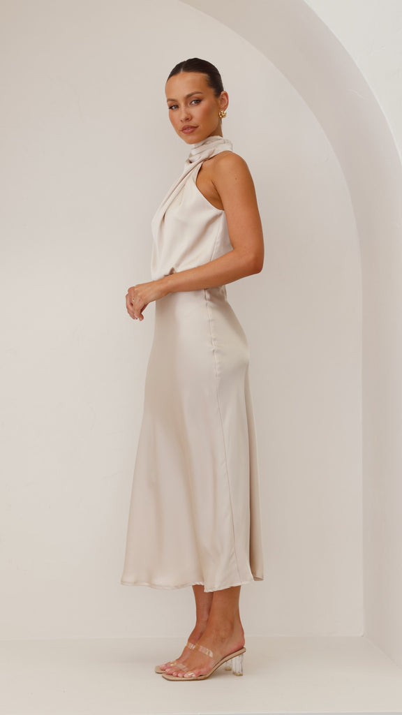 Esther Maxi Dress - Champagne - Billy J