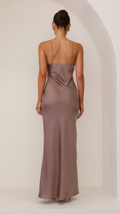 Load image into Gallery viewer, Ziah Maxi Dress - Mushroom - Billy J
