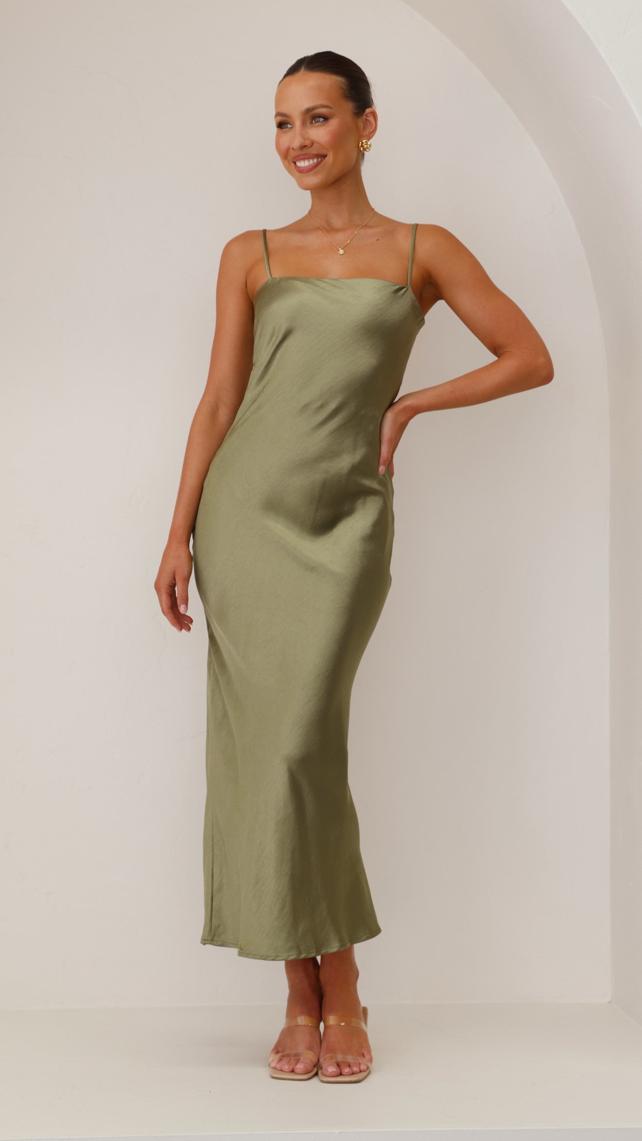 Keira Maxi Dress - Olive - Billy J