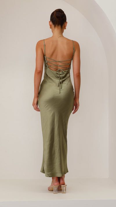 Load image into Gallery viewer, Keira Maxi Dress - Olive - Billy J
