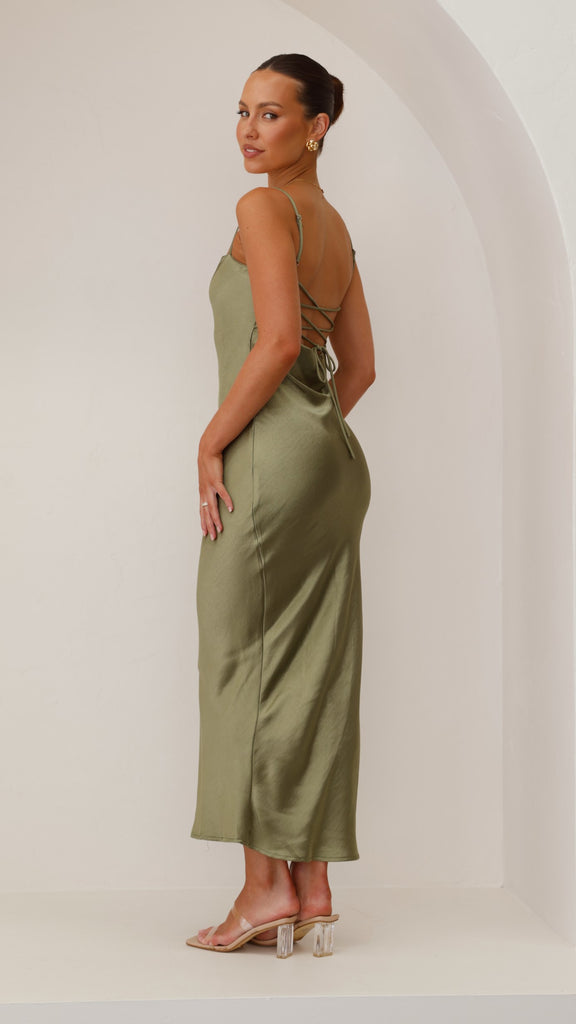 Keira Maxi Dress - Olive - Billy J