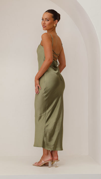 Load image into Gallery viewer, Keira Maxi Dress - Olive - Billy J
