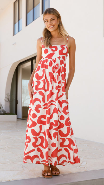 Load image into Gallery viewer, Bronnie Maxi Dress - Florence Print - Billy J
