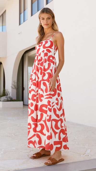 Load image into Gallery viewer, Bronnie Maxi Dress - Florence Print - Billy J
