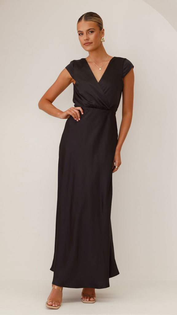 Selma Maxi Dress - Black - Billy J