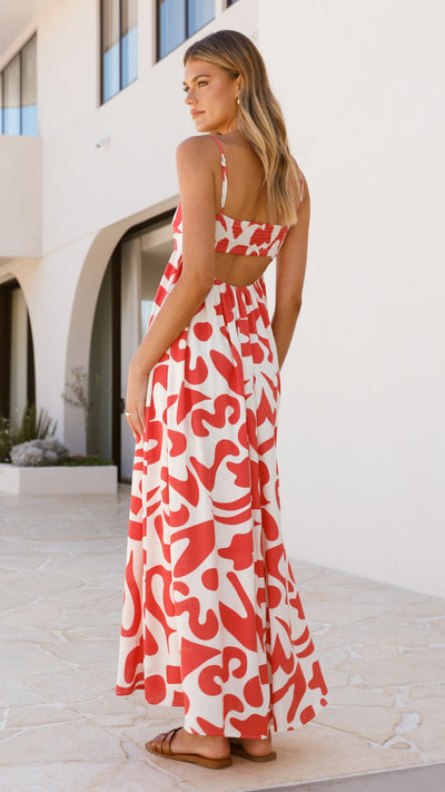 Load image into Gallery viewer, Bronnie Maxi Dress - Florence Print - Billy J
