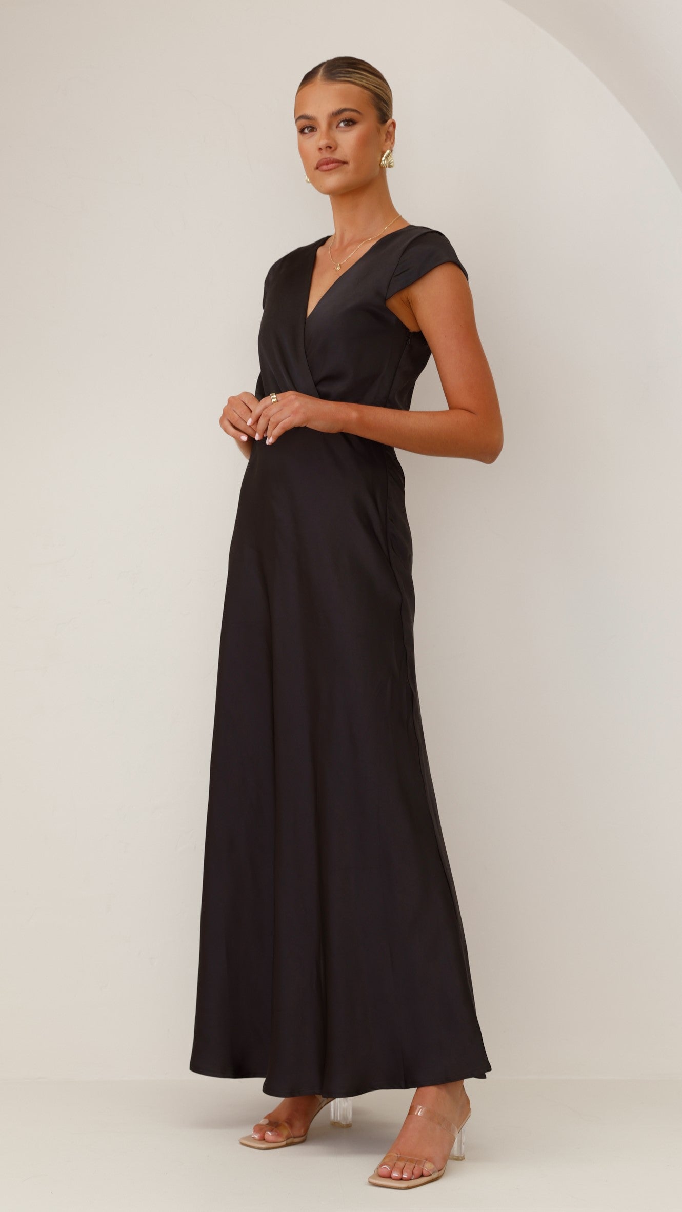 Selma Maxi Dress - Black - Billy J