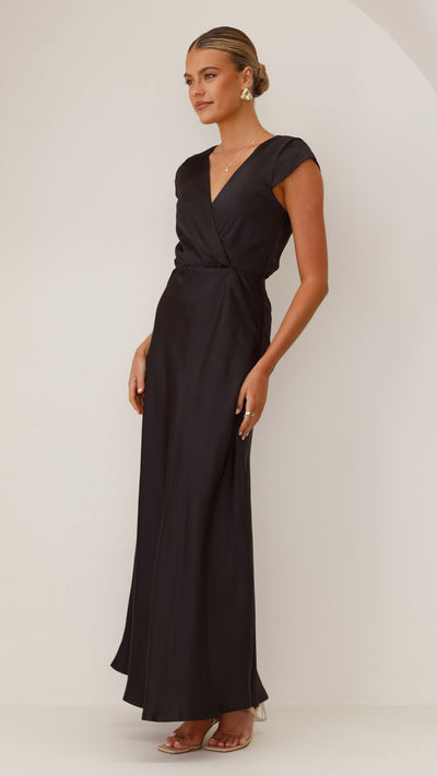 Load image into Gallery viewer, Selma Maxi Dress - Black - Billy J
