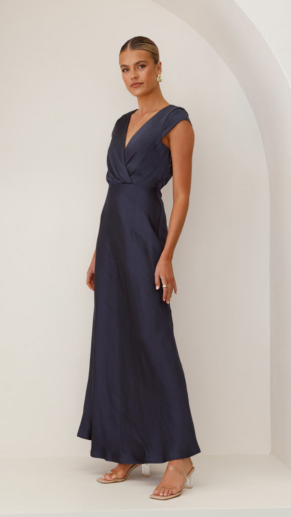 Selma Maxi Dress - Navy - Billy J