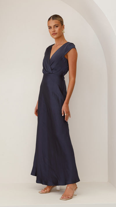 Load image into Gallery viewer, Selma Maxi Dress - Navy - Billy J
