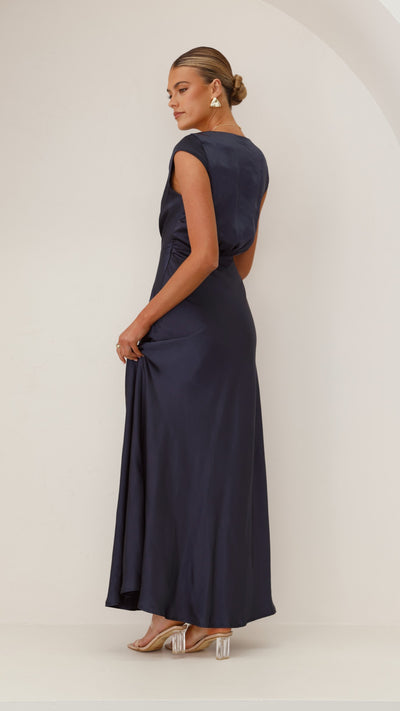 Load image into Gallery viewer, Selma Maxi Dress - Navy - Billy J
