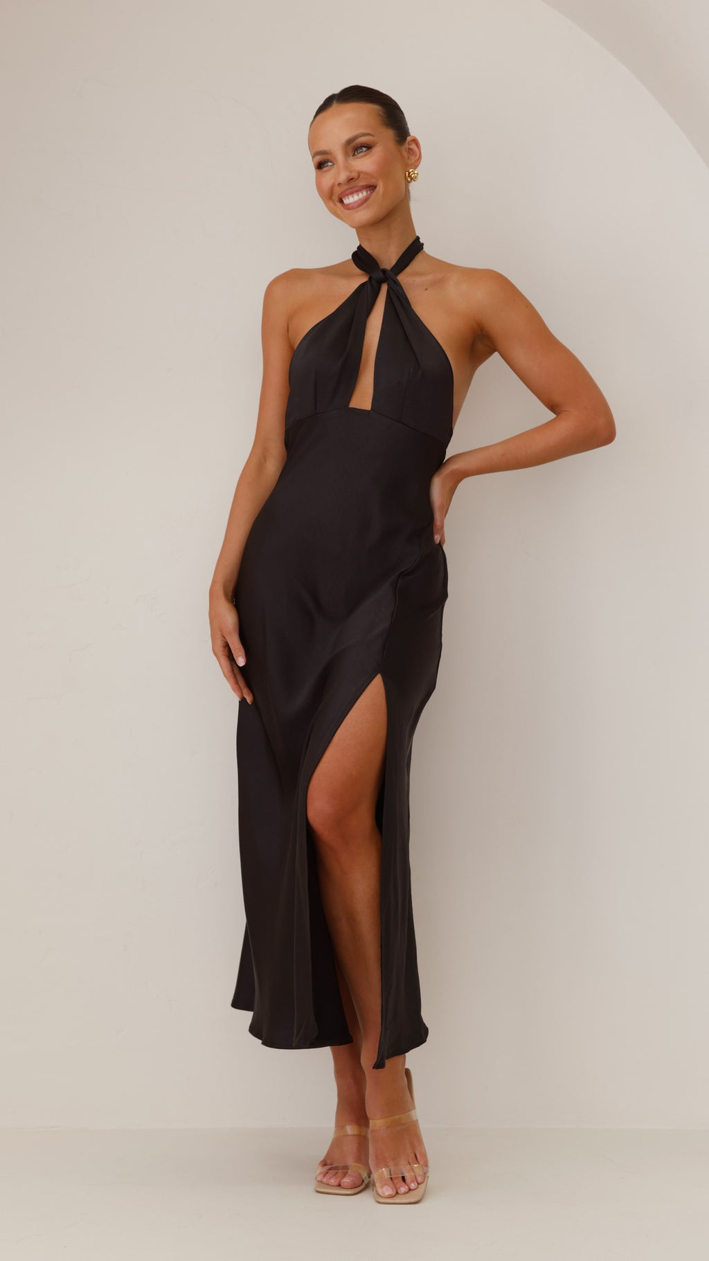 Amalia Maxi Dress - Black - Billy J