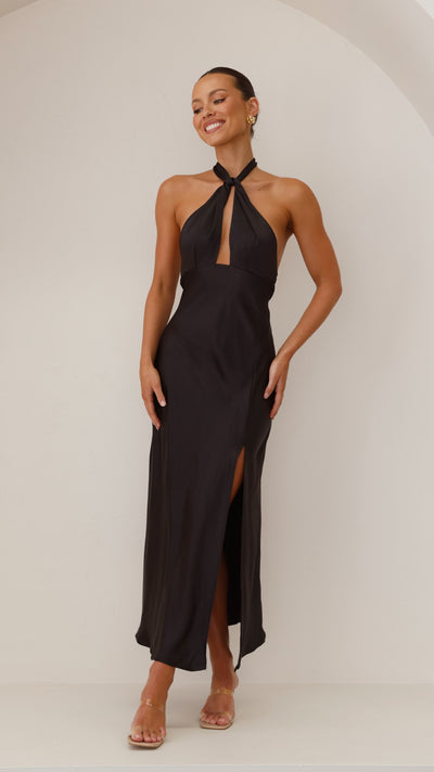 Load image into Gallery viewer, Amalia Maxi Dress - Black - Billy J
