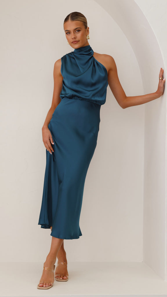 Esther Maxi Dress - Teal - Billy J