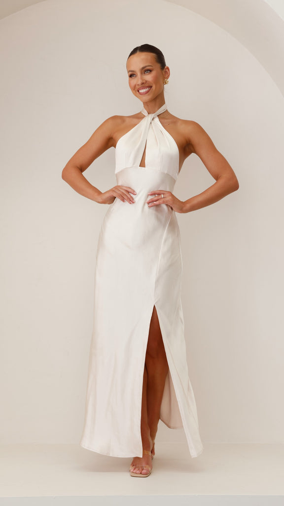 Amalia Maxi Dress - Champagne - Billy J