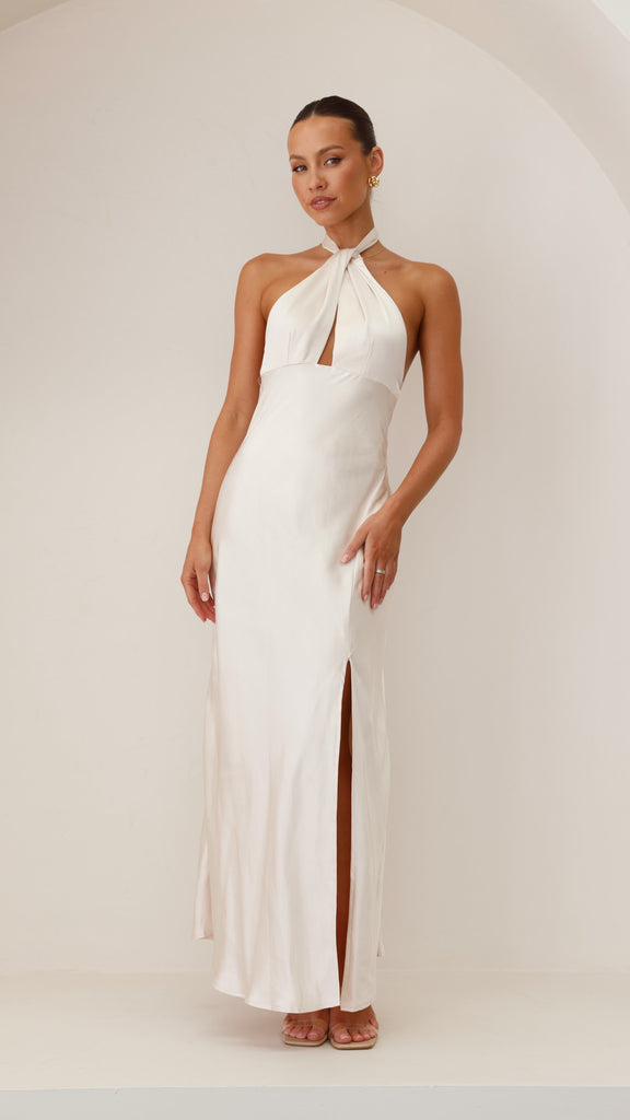 Amalia Maxi Dress - Champagne - Billy J