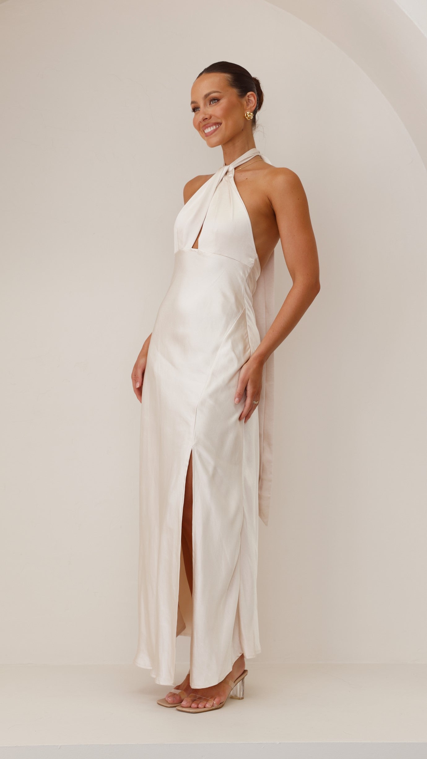 Amalia Maxi Dress - Champagne - Billy J