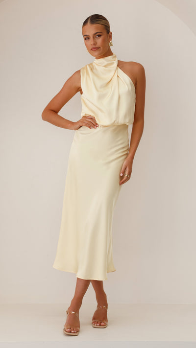 Load image into Gallery viewer, Esther Maxi Dress - Yellow - Billy J
