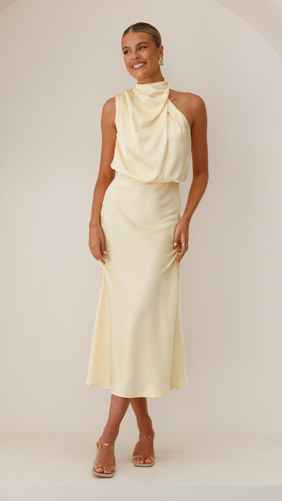 Load image into Gallery viewer, Esther Maxi Dress - Yellow - Billy J
