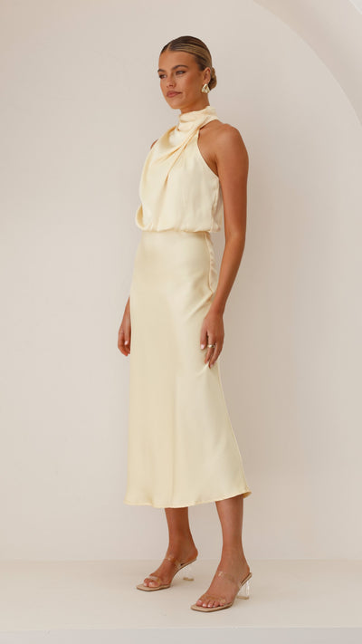 Load image into Gallery viewer, Esther Maxi Dress - Yellow - Billy J
