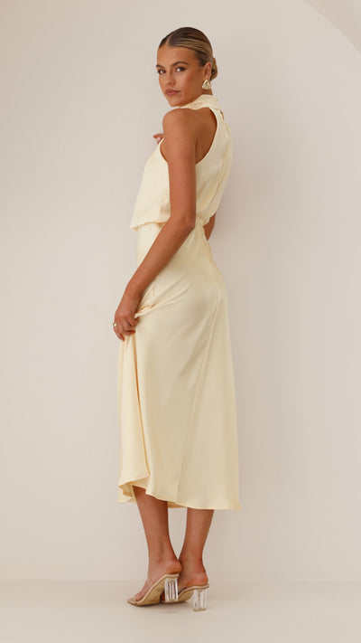 Load image into Gallery viewer, Esther Maxi Dress - Yellow - Billy J
