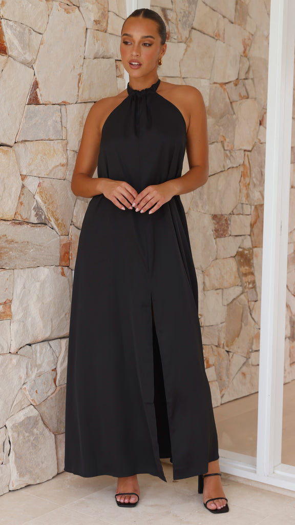 Monique Maxi Dress - Black - Billy J