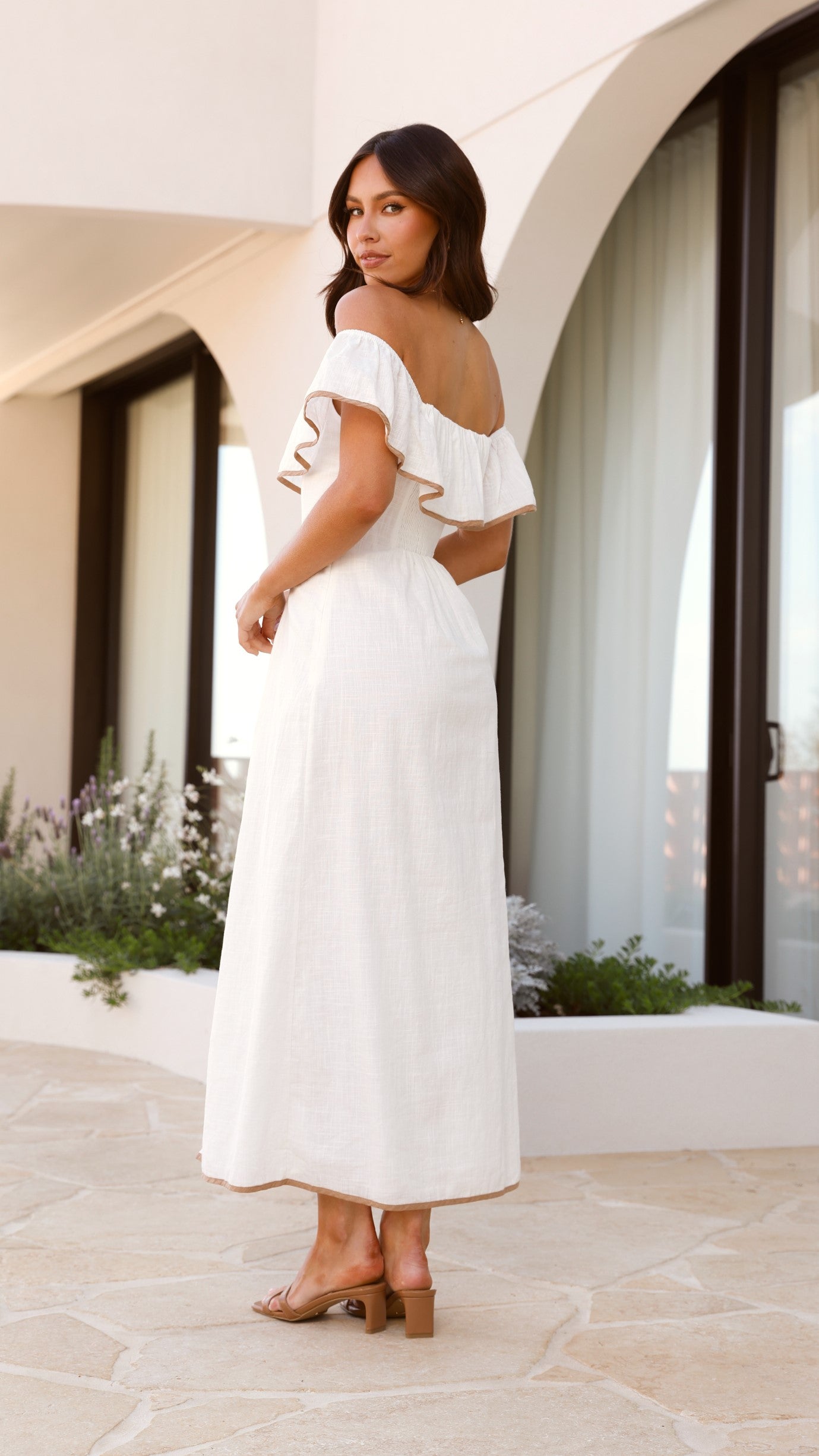 Ohela Maxi Dress - Off White - Billy J