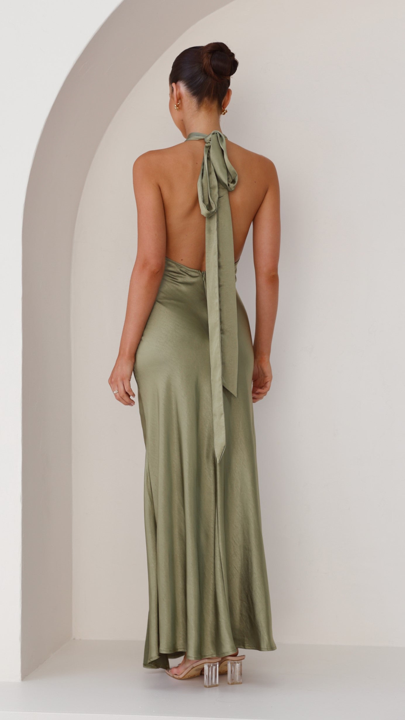 Amalia Maxi Dress - Olive - Billy J