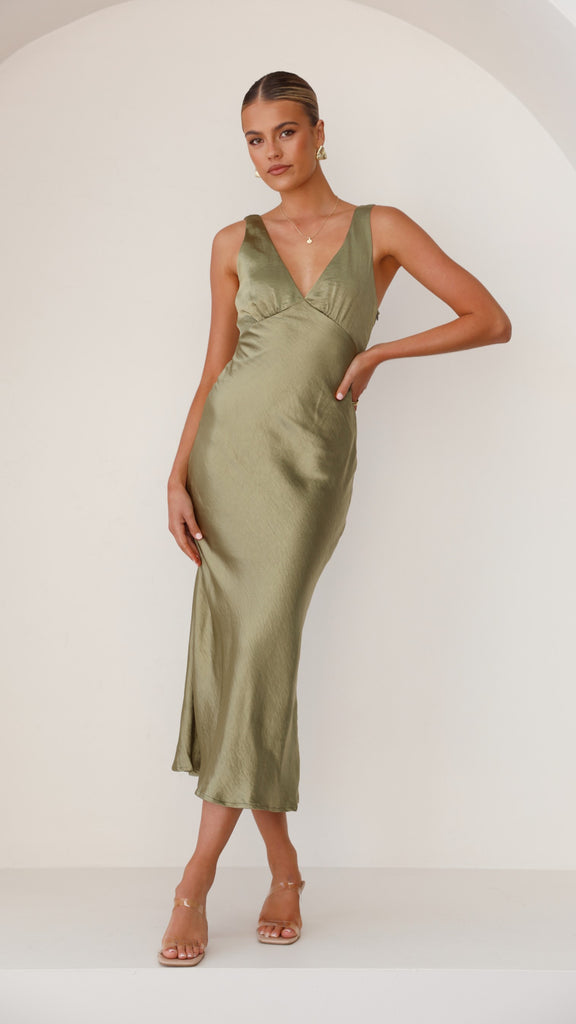 Sammie Maxi Dress - Olive - Billy J