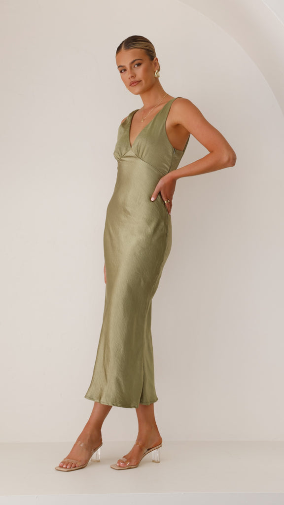 Sammie Maxi Dress - Olive - Billy J