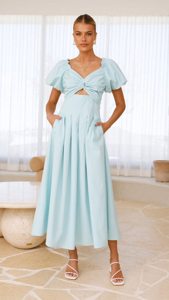 Christina Maxi Dress - Aqua - Billy J