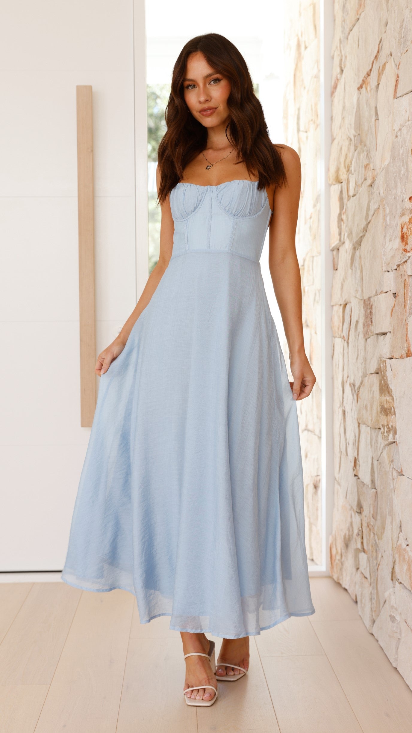 Rahima Maxi Dress - Blue - Billy J