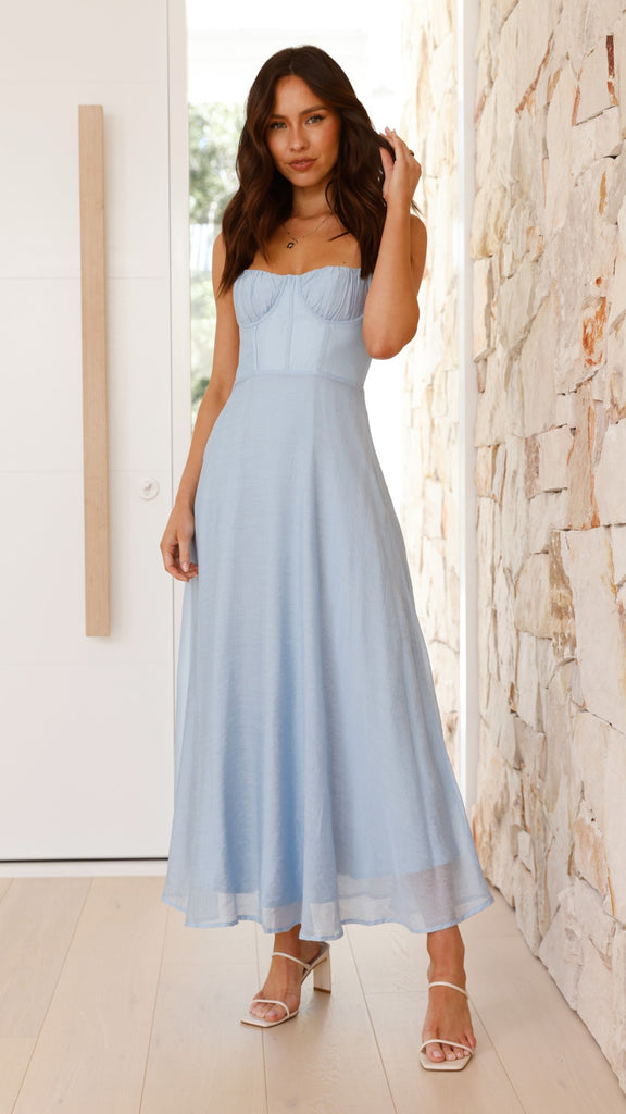 Rahima Maxi Dress - Blue - Billy J