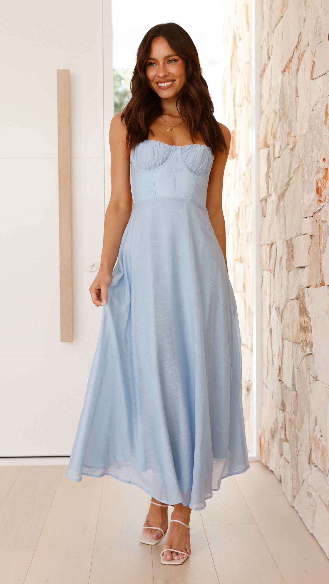 Rahima Maxi Dress - Blue - Billy J