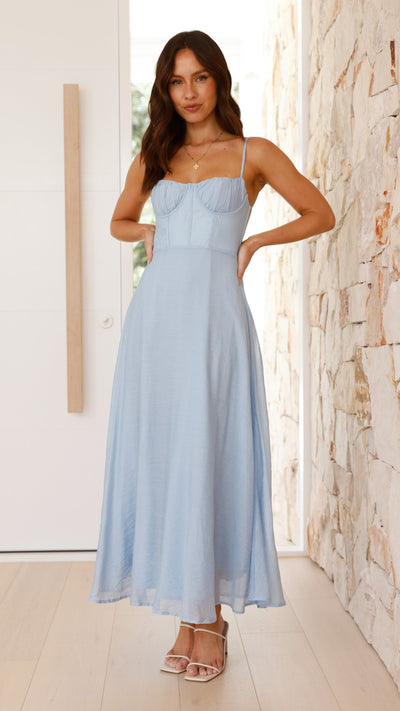 Load image into Gallery viewer, Rahima Maxi Dress - Blue - Billy J
